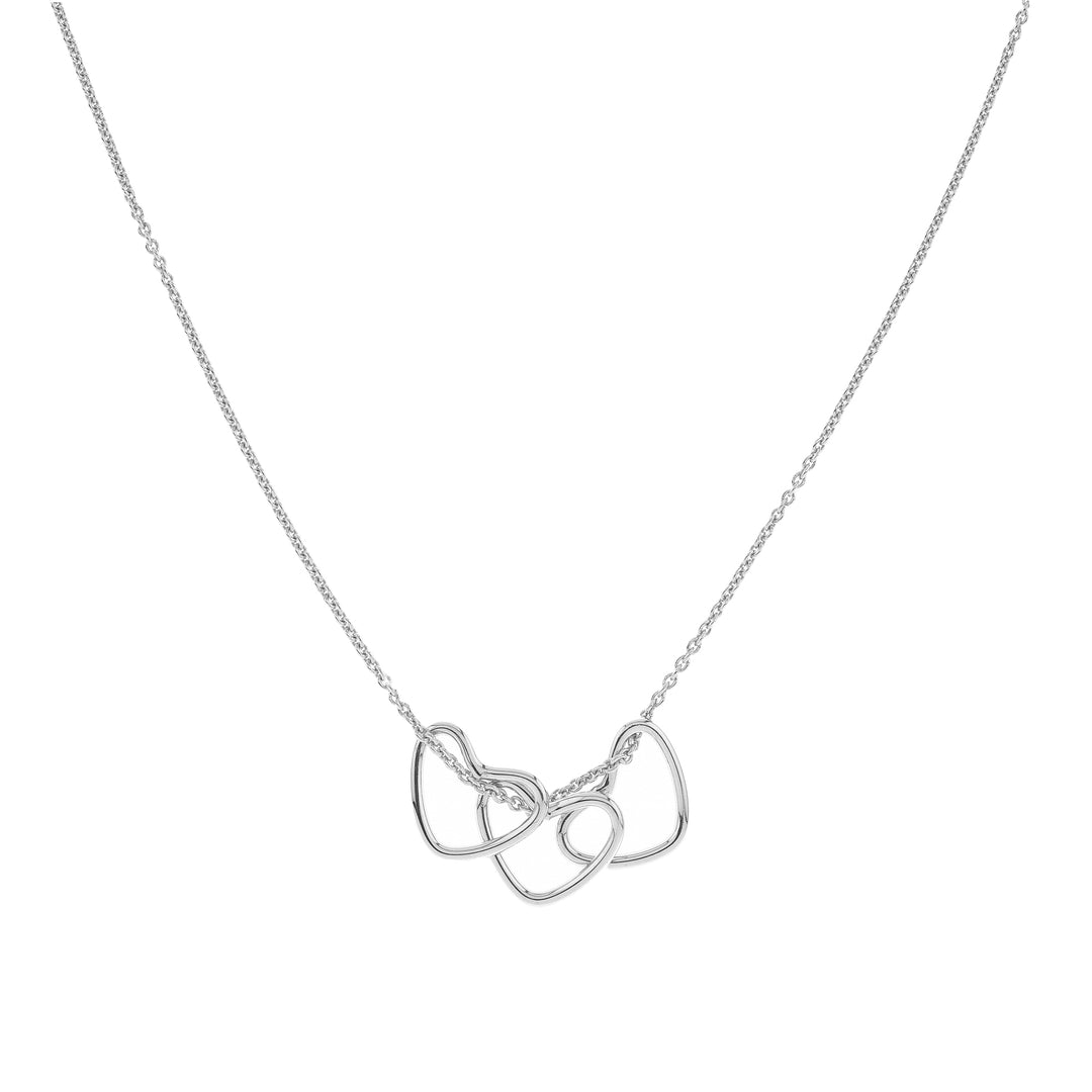 COLLANA CON 3 CUORI DI FILO