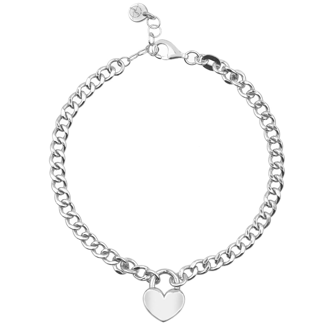 Set lucchetto con cuore e bracciale lucchetto