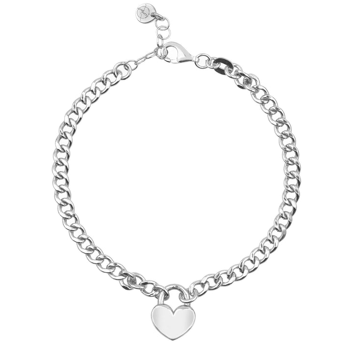 Set lucchetto con cuore e bracciale lucchetto